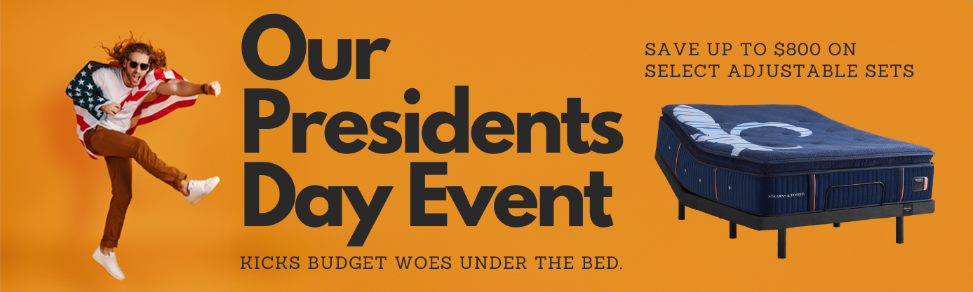 Sleepoogy Presidents Day Sale. Save up to $800 on your new mattress