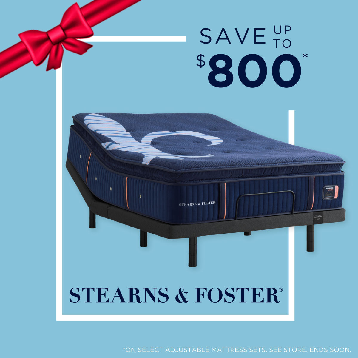 Sleepology Mattress Black Friday Event. Save up to $800 on Stearns & Foster