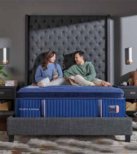 Couple enjoying a mattress purchased from Sleepology