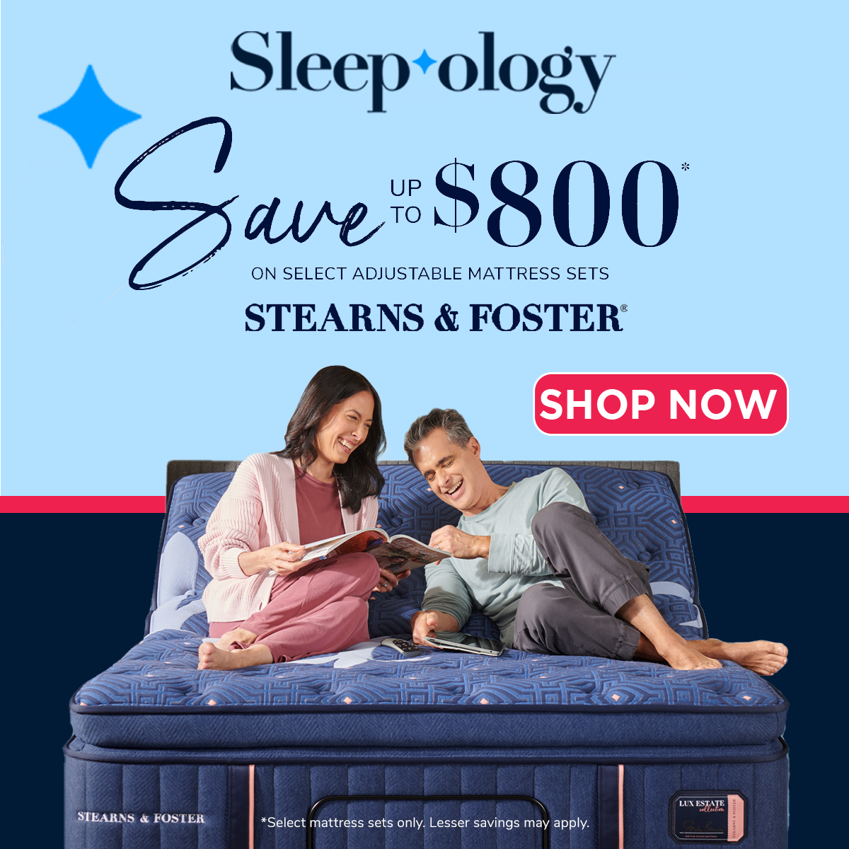 Sleepology Stearns and Foster Mattress Save up to $800