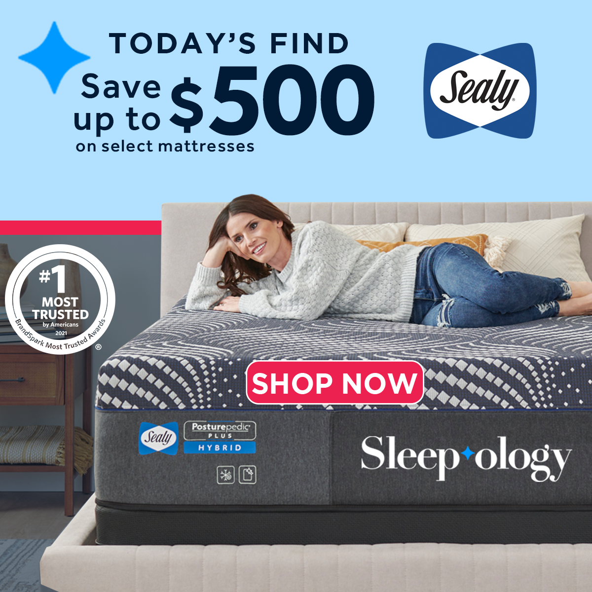 Sleepology Sealy Mattress on Sale Save $500
