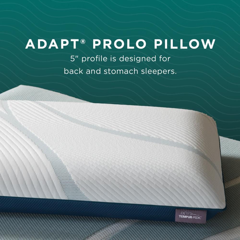 Tempur-Pedic TEMPUR-Adapt® ProLo Pillow with a 5-inch profile, ideal for back and stomach sleepers. Available at Sleepology Mattress Shop.