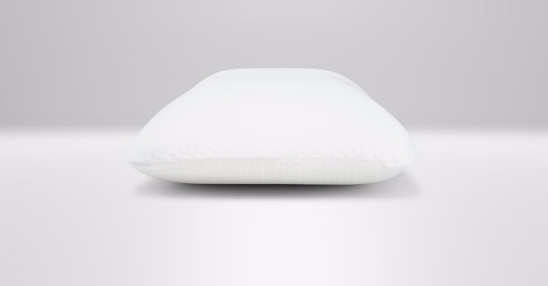 The side profile of the TEMPUR-Symphony® Pillow, emphasizing its dual-sided design for customizable comfort and superior support for all sleeping positions.