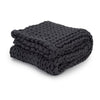 Nuzzie Weighted Blanket 8 lbs / Charcoal Knit Weighted Blanket Sleepology mattress Sleep deeper