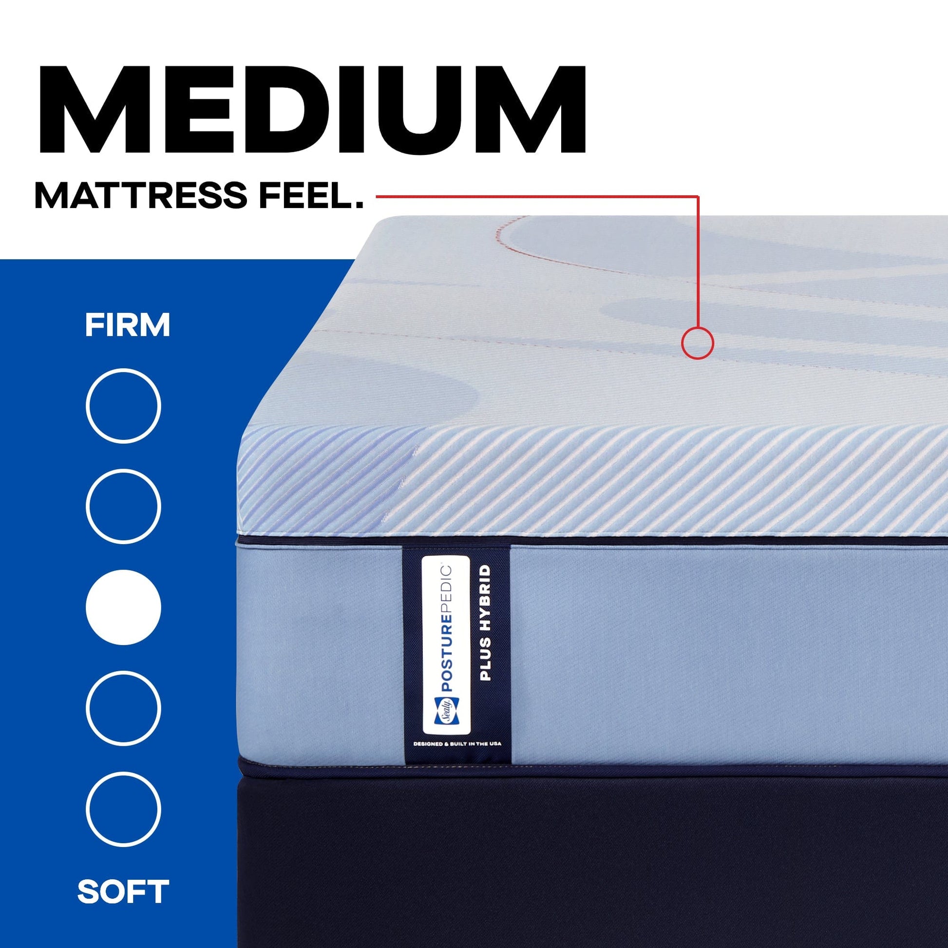 Sealy Mattress Sealy Posturepedic Plus Medium Hybrid Mattress – Paterson II mattress stores near me