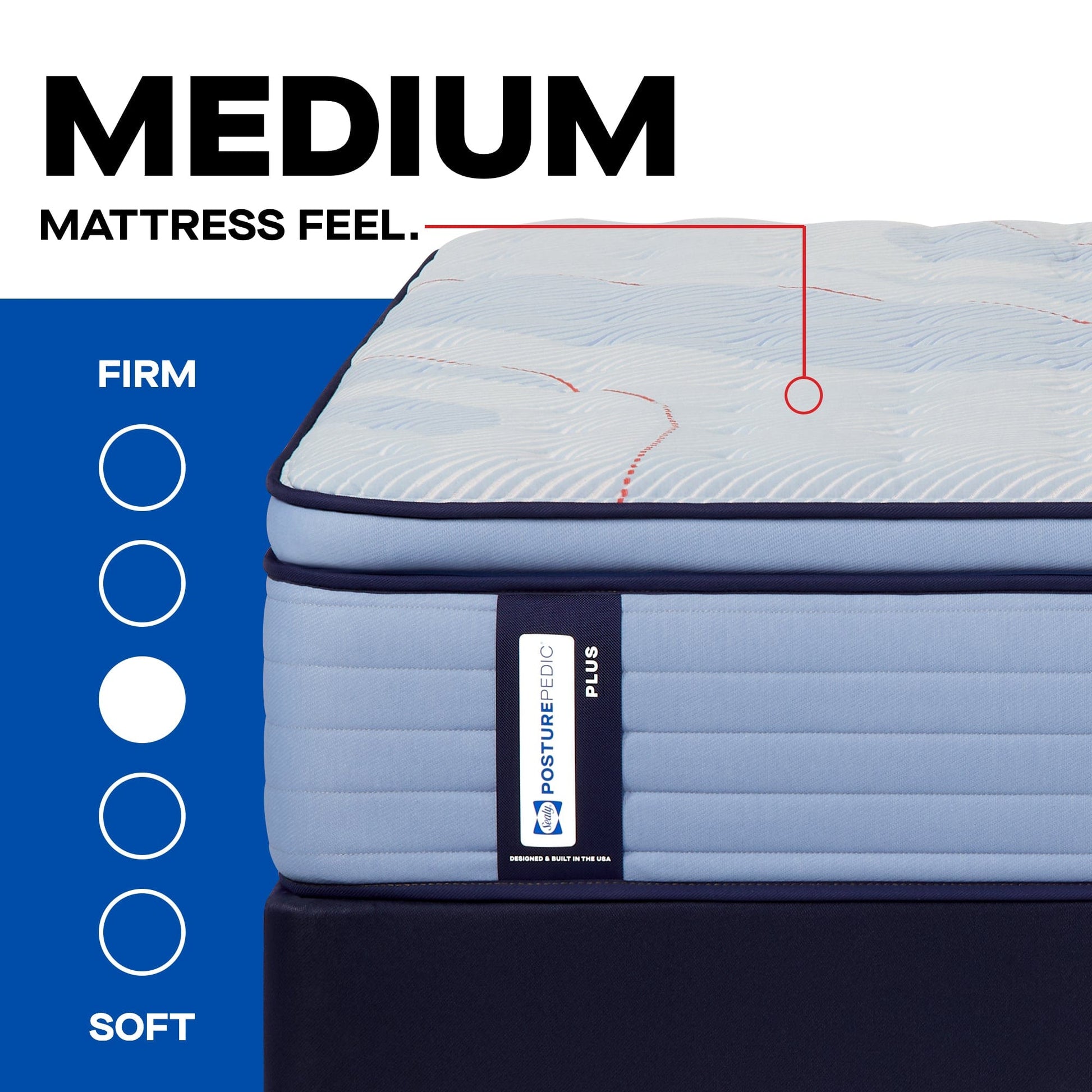 Sealy Mattress Sealy Posturepedic Plus Medium Mattress – Patterson II Euro Pillow Top mattress stores near me