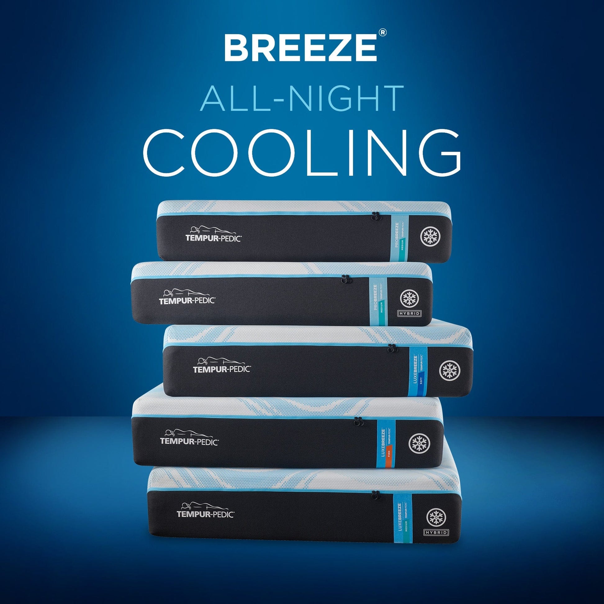 Tempurpedic Mattress Tempur-Pedic® ProBreeze® Medium Feeling Mattress mattress stores near me