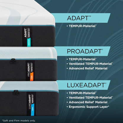 Tempurpedic Mattress Tempur-Pedic® TEMPUR-LuxeAdapt® Soft Feeling Mattress mattress stores near me