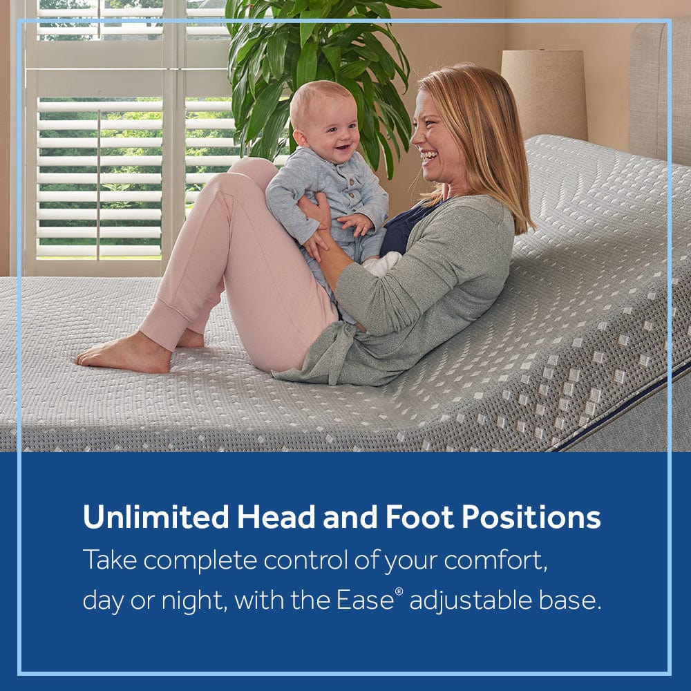 Sealy Adjustable Ease® Power Base Sleepology mattress Sleep deeper