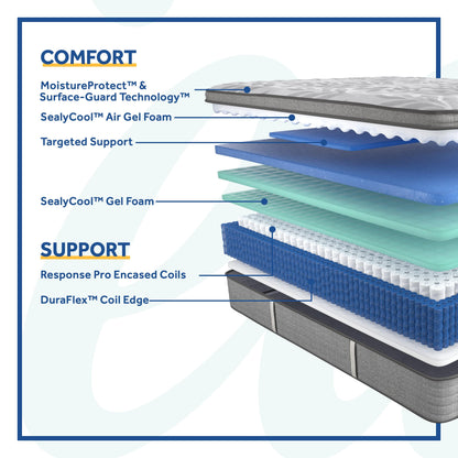 Sealy Mattress Sealy® Posturepedic Silver Pine Soft Feeling Euro Pillowtop mattress stores near me
