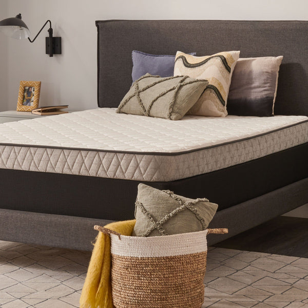 Sealy Mattress Twin Sealy Essentials Spring – Spruce, Cushion Firm Tight Top Sleepology mattress Sleep deeper