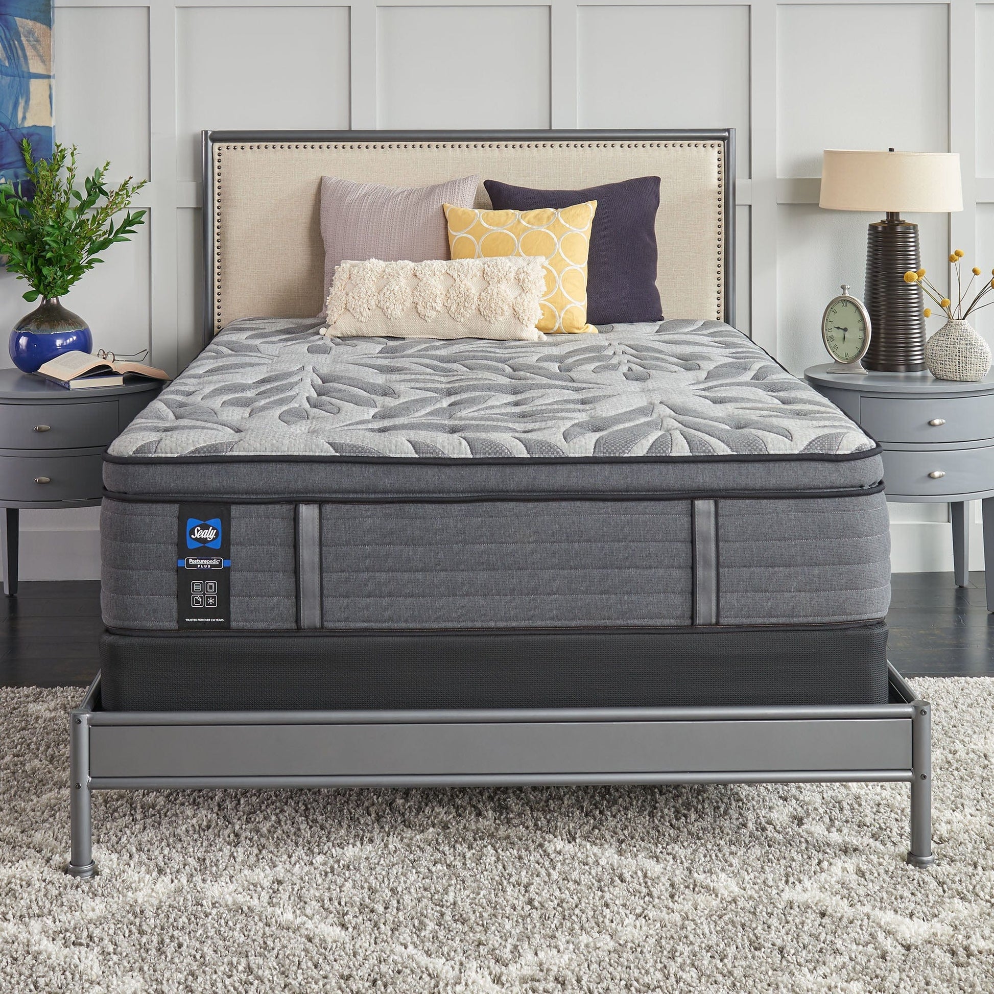 Sealy Mattress Twin Sealy Posturepedic Response - Satisfied II, Soft Euro Pillowtop Sleepology mattress Sleep deeper