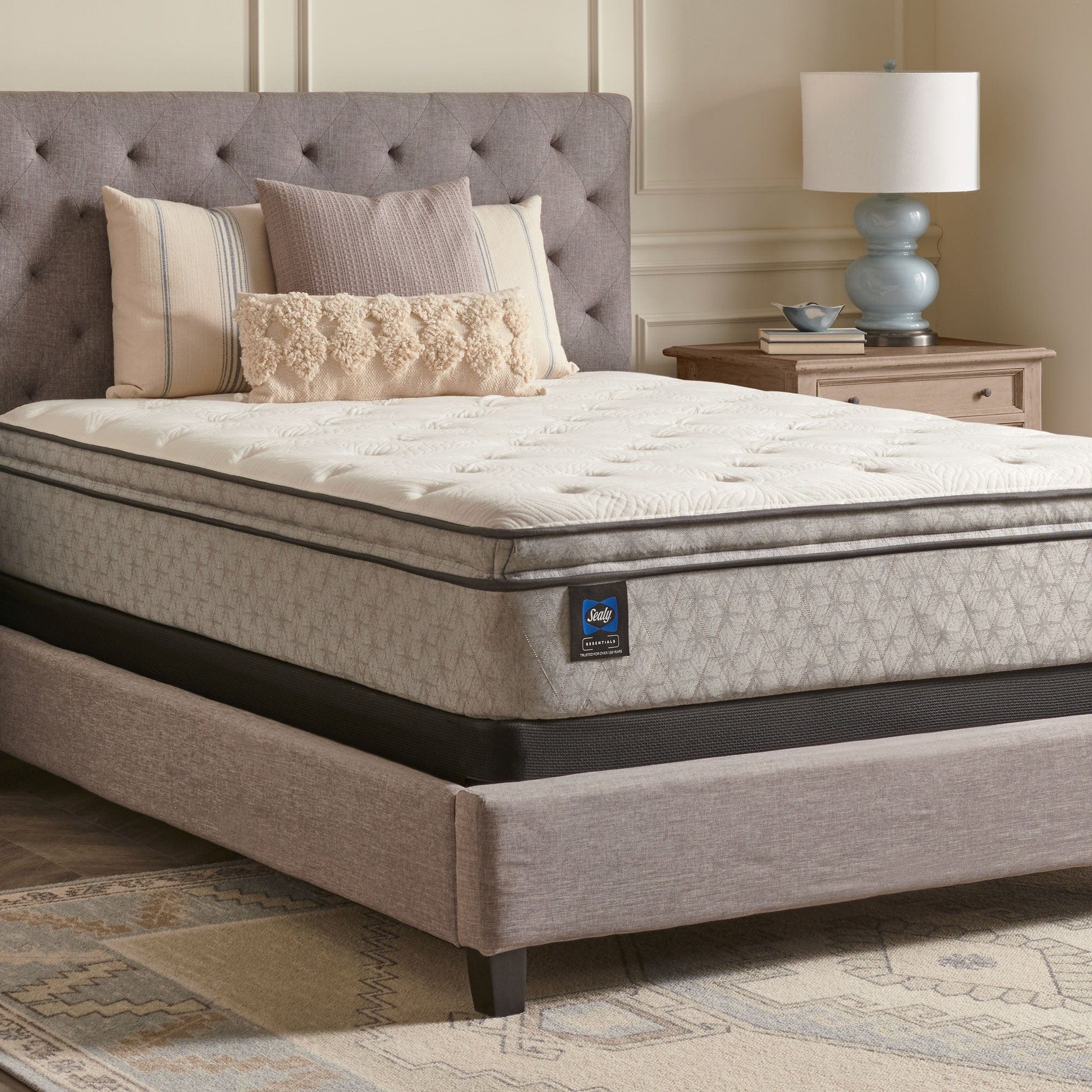 Sealy Mattress Twin Sealy® Winter Green Mattress, Soft Euro Pillowtop Mattress mattress stores near me